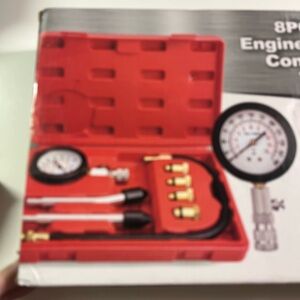 BETOOLL HW0130 Petrol Engine Cylinder Compression Tester Kit Auto Tool Gauge 8pc
